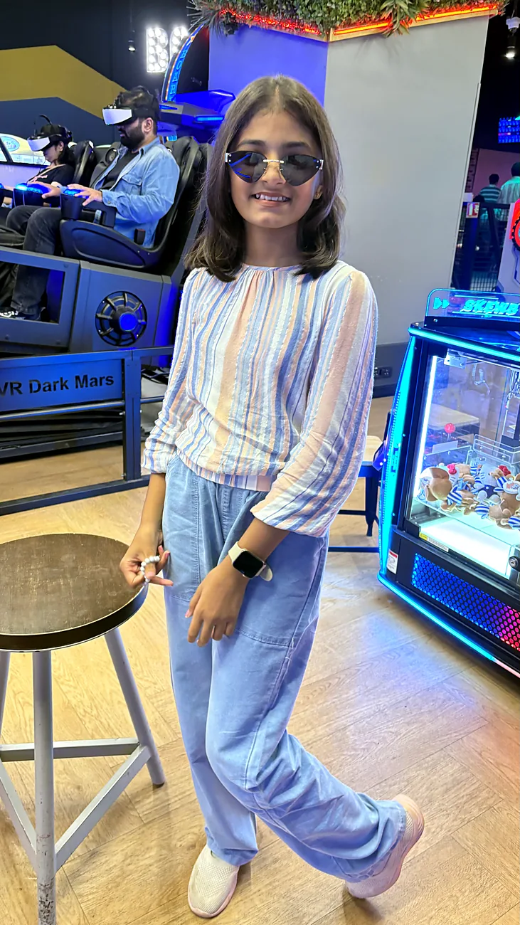 Nishtha at an arcade