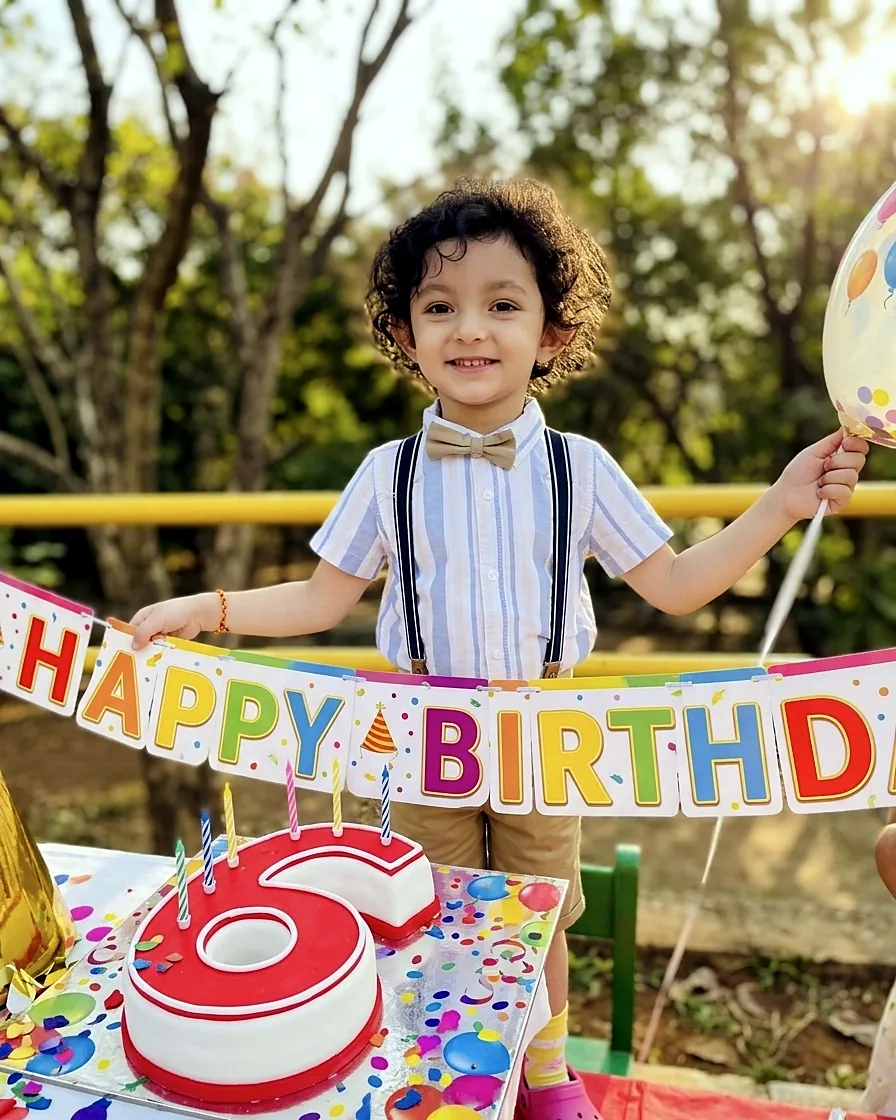 Nityaah at her sixth birthday party